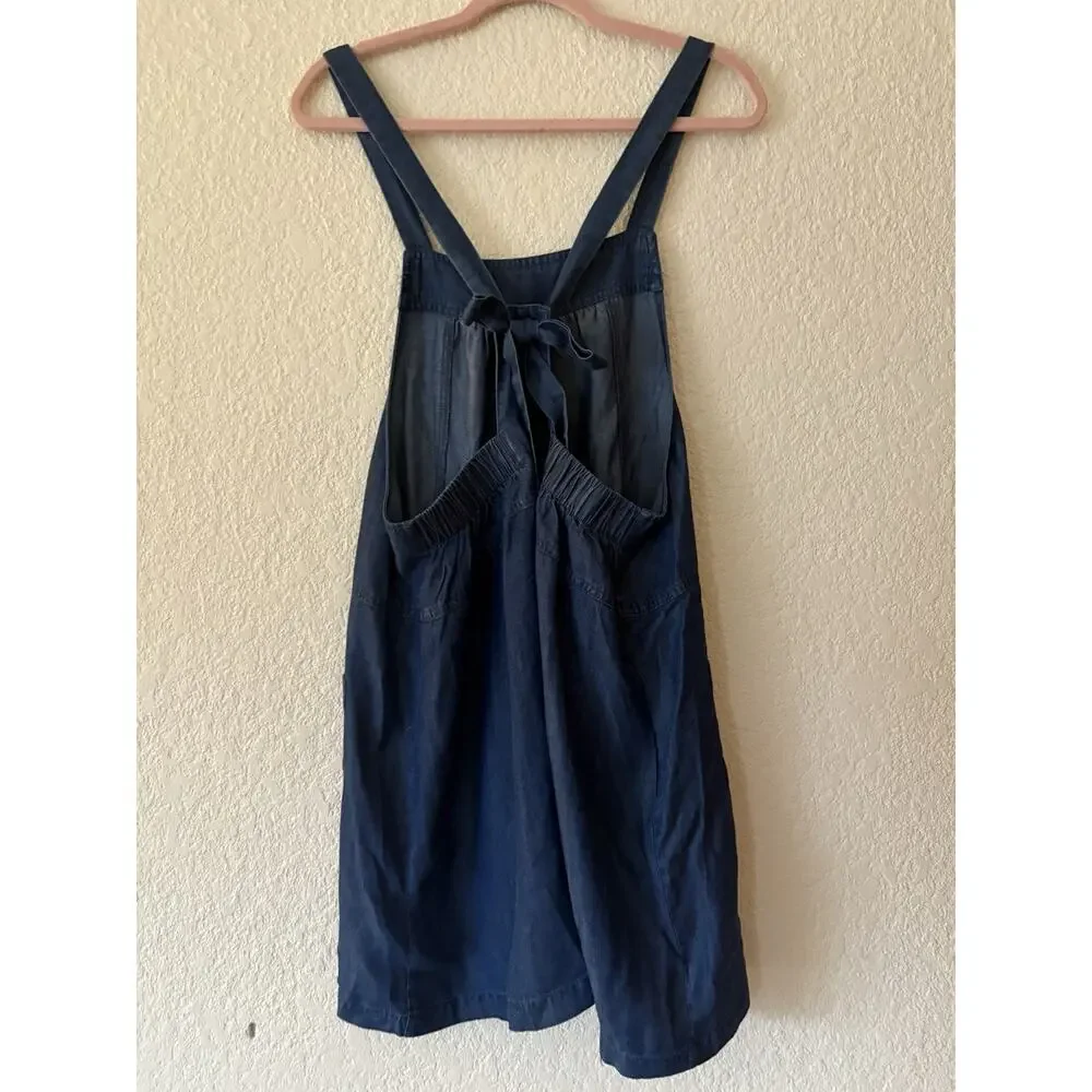 NEW Natural Life Dakota Tie-Back Dress Denim Blue Size Medium NWT Boho Pockets - Picture 3 of 9